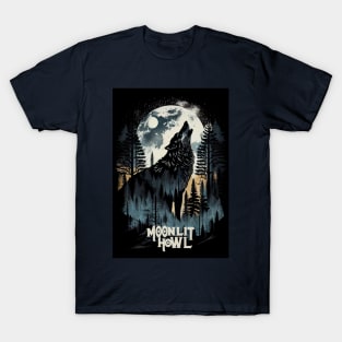 Moonlit Howl Wolf T-Shirt